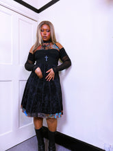 Load image into Gallery viewer, Legatte Gothic Micromesh bi-fabric dress
