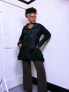Y2K Black button up cardigan by Sioni