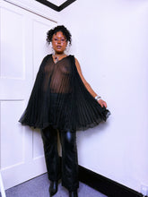 Load image into Gallery viewer, Pleated baby doll sheer dress
