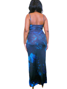 Y2K L!psy Palm Tree Graphic Print Dress
