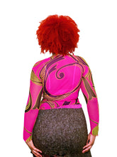 Load image into Gallery viewer, 1990s Mesh Hot Pink Long Sleeve
