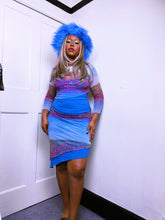 Load image into Gallery viewer, Lipsy 1997 label mesh poppy asymmetrical co-ors set
