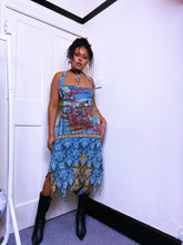 Load image into Gallery viewer, Save The Queen Mesh Mangbetu Congolese inspired dress
