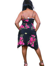 Load image into Gallery viewer, Vintage Cherry blossom floral bias cut cowl neck dress
