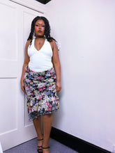 Load image into Gallery viewer, Betsey Johnson New York mixed print midi skirt
