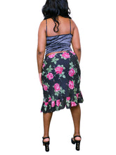 Load image into Gallery viewer, 90s Asymmetrical hem floral skirt
