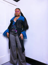 Load image into Gallery viewer, 2000s Abstract Save the Queen maxi cardigan ￼
