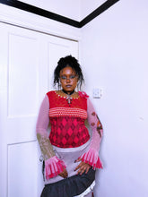 Load image into Gallery viewer, Save The Queen Harlequin Top worn by Morgan ASO Sabrina the Teenage Witch
