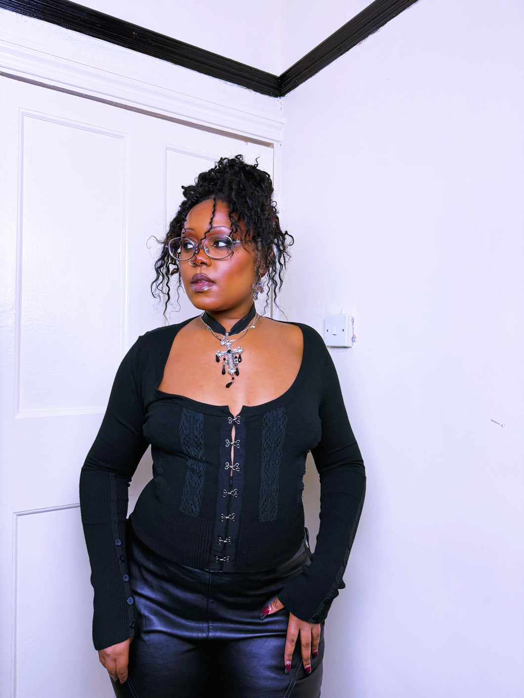 2000s Hook and eye cardigan