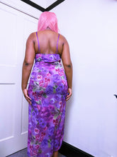 Load image into Gallery viewer, Betsey Johnson Coded Micromesh and lace maxi dress
