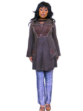 Load image into Gallery viewer, 90s milk chocolate a-line whimsigoth cardigan
