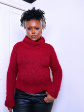 Load image into Gallery viewer, 1990s red rollneck knit by oasis
