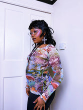 Load image into Gallery viewer, Vintage Jean Paul Gaultier Mesh flamingo top ASO Bella Hadid
