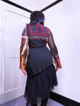 Load image into Gallery viewer, Y2K whimsigoth Gothic flowy sleeve Save the Queen top

