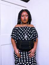 Load image into Gallery viewer, 2000s Italian polka dot Bardot top
