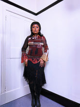 Load image into Gallery viewer, Y2K whimsigoth Gothic flowy sleeve Save the Queen top
