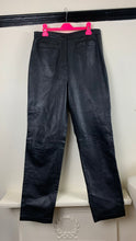 Load image into Gallery viewer, Vintage 1990s Leather Pants 10UK.

