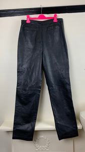 Vintage 1990s Leather Pants 10UK.