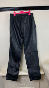 Vintage 1990s Leather Pants 10UK.