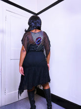 Load image into Gallery viewer, Y2K topshop sheer beaded peacock poncho
