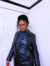 Load image into Gallery viewer, 1990s Leather Button up blazer
