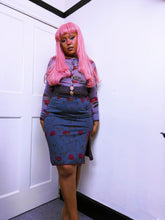 Load image into Gallery viewer, Betsey Johnson grey midi skirt
