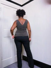 Load image into Gallery viewer, Y2K lace up grommet flares
