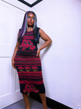 Load image into Gallery viewer, Save The Queen Camellia and stripe dress BNWT
