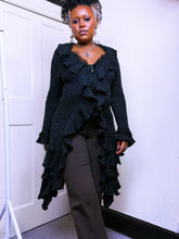Load image into Gallery viewer, Y2K Gothic ruffled Cardigan
