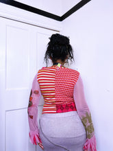 Load image into Gallery viewer, Save The Queen Harlequin Top worn by Morgan ASO Sabrina the Teenage Witch
