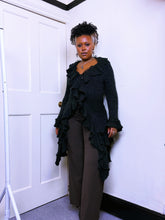 Load image into Gallery viewer, Y2K Gothic ruffled Cardigan
