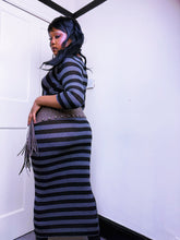 Load image into Gallery viewer, Archival grungy stripe dress by Heaven Sent
