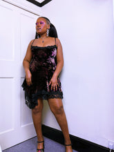 Load image into Gallery viewer, 1990s Velvet and Lace Betsey Johnson dress
