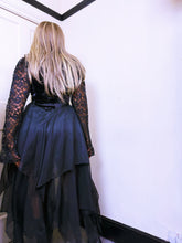 Load image into Gallery viewer, Raven Gothic layered hook and eye dress
