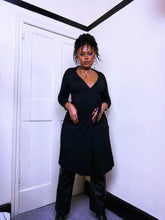 Load image into Gallery viewer, Y2K New Look Black wrap dress
