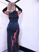 Load image into Gallery viewer, Save the Queen Egyptian dedicated dress with arm warmers
