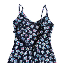 Load image into Gallery viewer, 1990s Betsey Johnson Stamp Dress ASO Nicki in BTVS 1992
