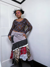 Load image into Gallery viewer, Archival Multi-fabric Whimsigoth Fairy Skirt
