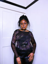 Load image into Gallery viewer, Y2K Italian mesh and knit long sleeve
