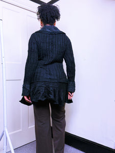 Y2K Black button up cardigan by Sioni