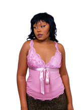 Load image into Gallery viewer, Modern Pink Ribbon Cami
