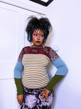 Load image into Gallery viewer, Save The Queen knit bi-fabric long sleeve top
