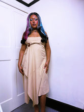 Load image into Gallery viewer, Lipsy 1996 label faux suede western strappy dress
