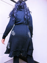 Load image into Gallery viewer, Whimsigoth faux fur black cardigan
