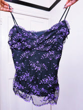 Load image into Gallery viewer, 2000s Betsey Johnson Gothic lace Cami top ￼
