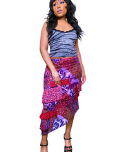 Load image into Gallery viewer, Vintage Mesh asymmetrical ruffle skirt by Marc Aurel
