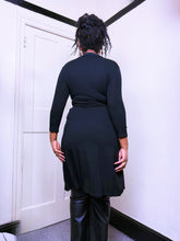 Load image into Gallery viewer, Y2K New Look Black wrap dress
