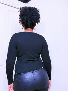 A/W 99 Long sleeve cowl neck top by Karen Millen