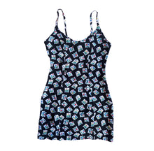 Load image into Gallery viewer, 1990s Betsey Johnson Stamp Dress ASO Nicki in BTVS 1992

