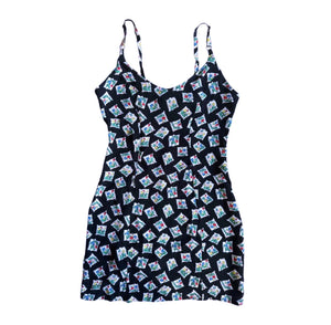 1990s Betsey Johnson Stamp Dress ASO Nicki in BTVS 1992